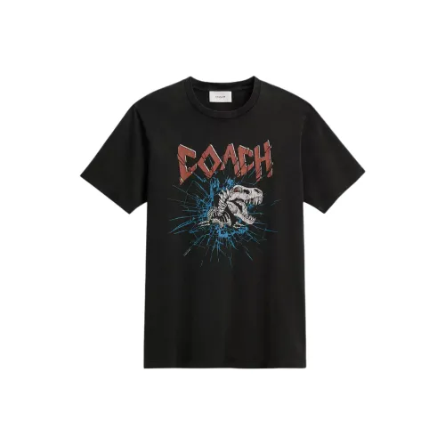 COACH Черная унисекс футболка