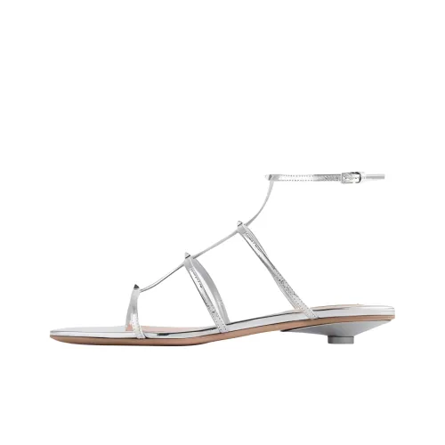 Valentino ROCKSTUD WISPY Римские сандалии Женские Серебряные