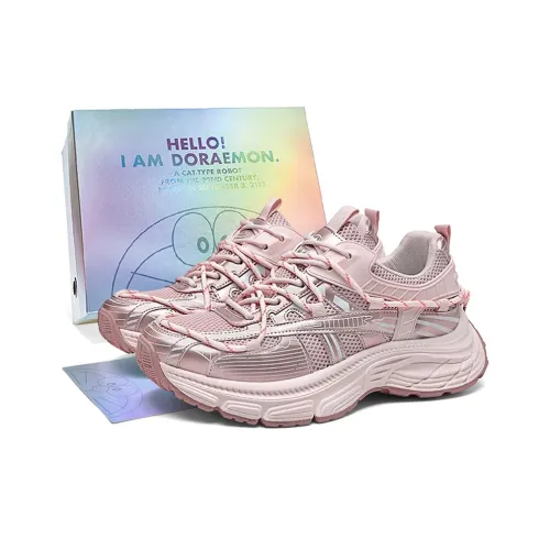 DoraemonA Низкий топ толстая подошва кроссовки унисекс