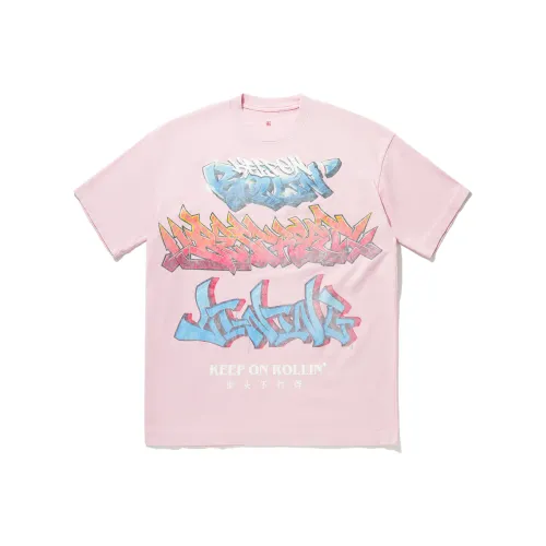 LINING T Рубашка Мужская Цветок Ветка Розовый