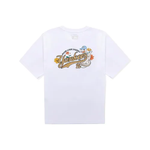 MLB Base Logo Нью-Йорк Янкис T-Shirt Унисекс Стандартный Белый