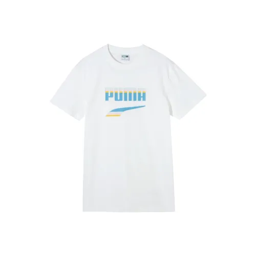 Puma Downtown Белая Унисекс Футболка