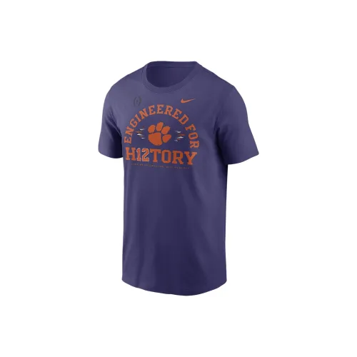 nike CollegeClemson FW24 Tigers 2025 Football Playoff Bound Engineered For History T-Shirt Мужской Фиолетовый