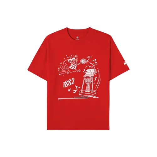 Le Coq Sportif T-Shirt Унисекс Французский Красный
