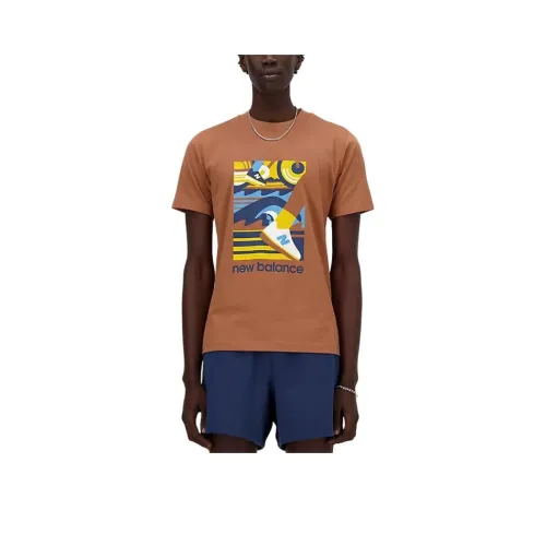 New Balance Essentials Triathlon T-Shirt Мужская Янтарная