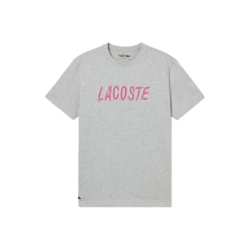 Рубашка LACOSTE Collaboration SS25 T Мужская Серебристо-Серый