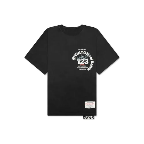 RIVINGTON Roi Rebis Черные Мужские T-Рубашки