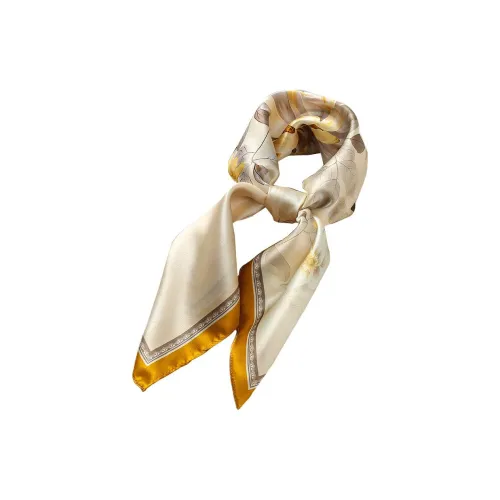 H YXIANG Шарфы из шелка с узором "Тутовый" Женские