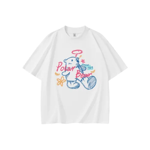 Белый медведь Унисекс Футболка