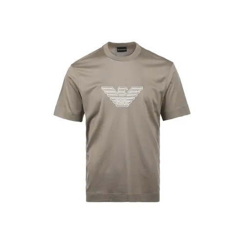 EMPORIO ARMANI SS25 T Рубашка Мужская Хаки