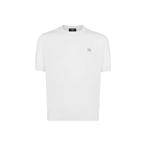 Fendi Белая Мужская T-рубашка