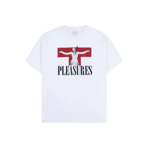 PLEASURES Evangelion Co Branded Модель Белая Унисекс Футболка