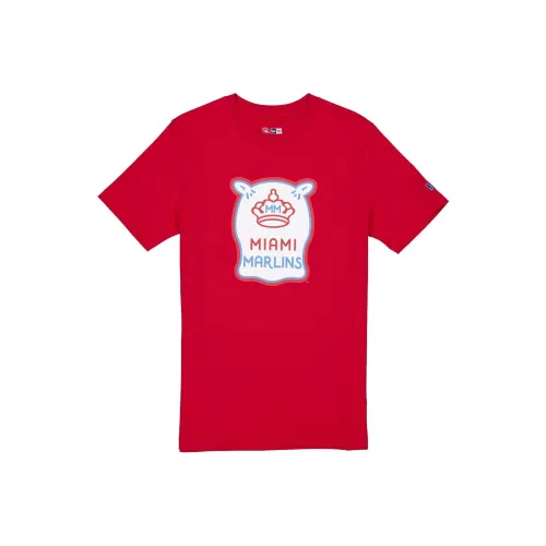 New Era Miami Marlins T-Shirt Унисекс Красный