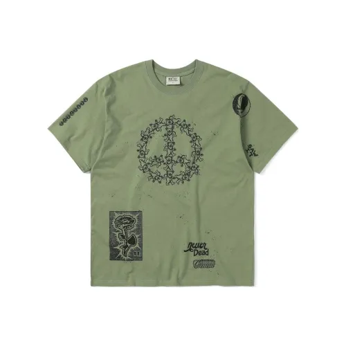 Thisisneverthat x Grateful Dead T-Shirt Унисекс Оливково-зеленый