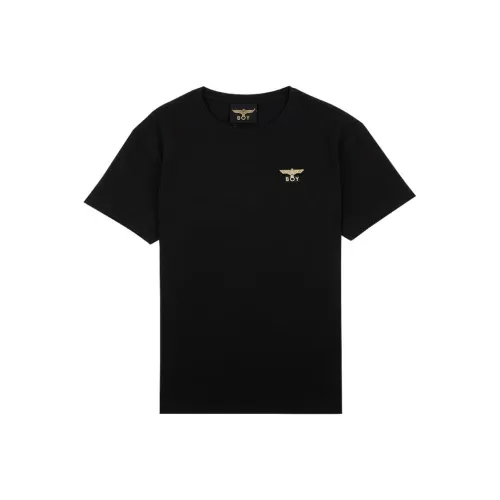 BOY LONDON SS25 T-Shirt Gold Logo Unisex Black BOY LONDON SS25 Т-Рубашка Золотой Логотип Унисекс Черный