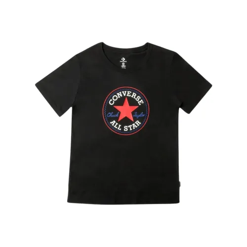 Конверс Camiseta Chuck Patch Классический Preto T Рубашка Унисекс Черный
