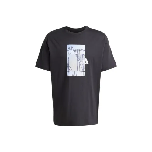 adidas Clothing Мужская черная футболка