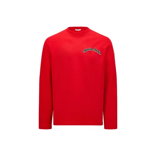 MONCLER Red Мужская T-рубашка