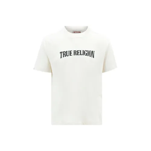 TRUE RELIGION SS24 T Рубашка Унисекс Бежево-желтая