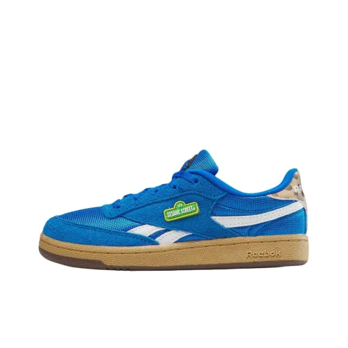 Reebok Club C Revenge Детские Скейтбординги Низкий Топ Синий Школьный возраст