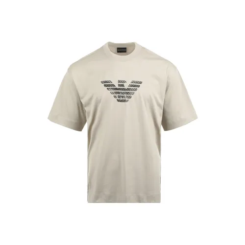 EMPORIO ARMANI SS25 T Рубашка Мужская Бежевая