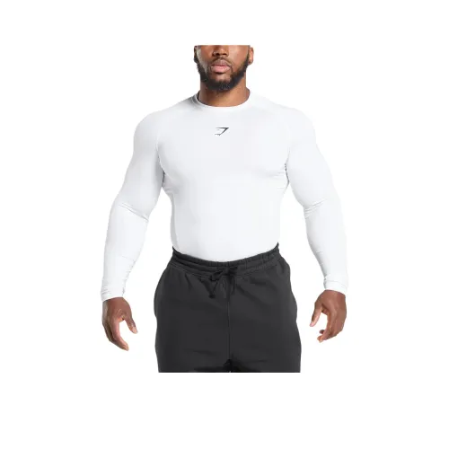 GYMSHARK Белый Мужской T-Рубашки