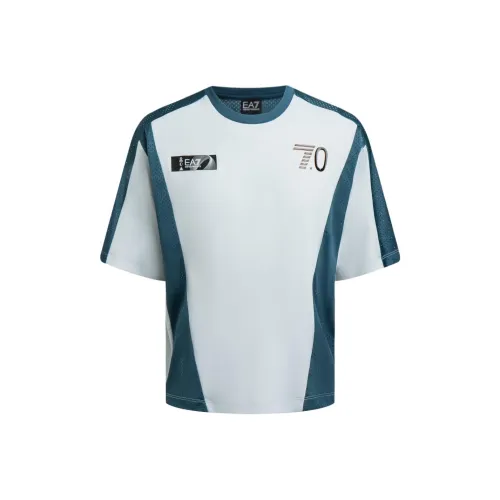 EMPORIO ARMANI EA7 Серые Мужские T-Рубашки