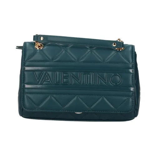 Valentino Кожа Сумка через плечо Сумка Женская Синяя Зеленая