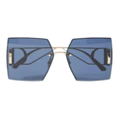 DIOR Металл Квадратные Солнцезащитные очки Женские Золотые