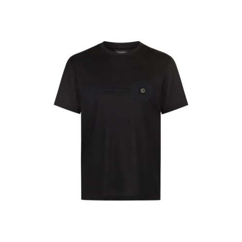 STEFANO RICCI Рубашка Мужская Черная