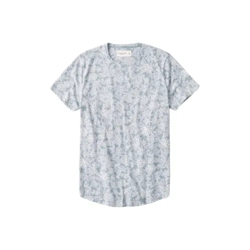 Abercrombie＆Fitch T-рубашка мужская светло-синий цветочный