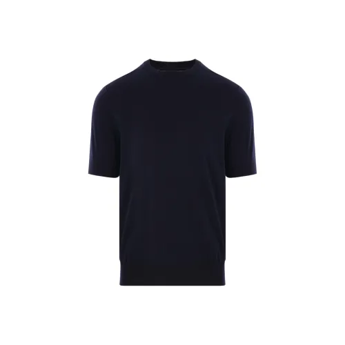 Ermenegildo Zegna Мужские T-рубашки Navy Blue
