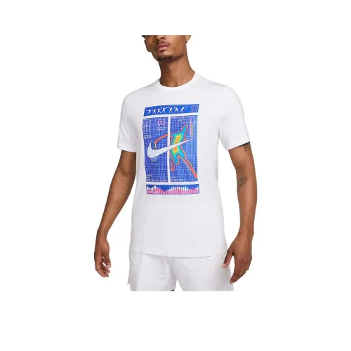 nike CourtDri Форма T Рубашка Мужская Белая