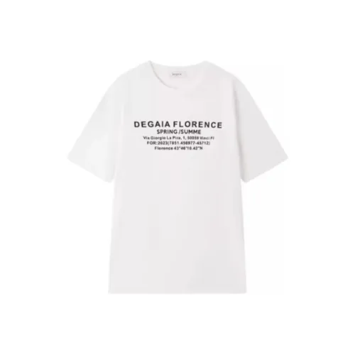 DEGAIA SS24 T Рубашка Мужская Натуральный Белый