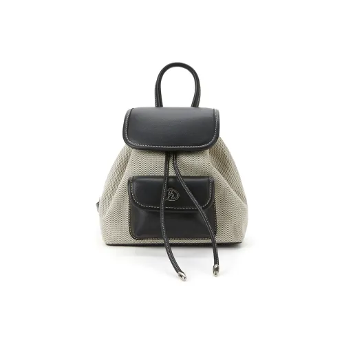 Hotwind Ткань Рюкзак Мини Женский Черный Бежевый