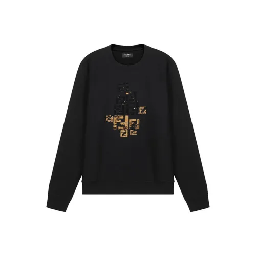 FENDI Черный Мужские Свитшоты
