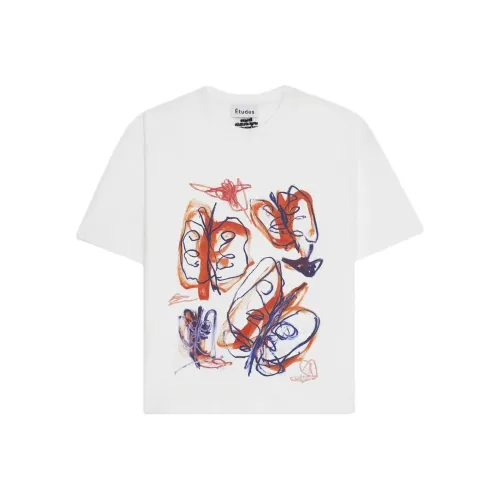 Études x Julian Farade T-Shirt Мужской Белый