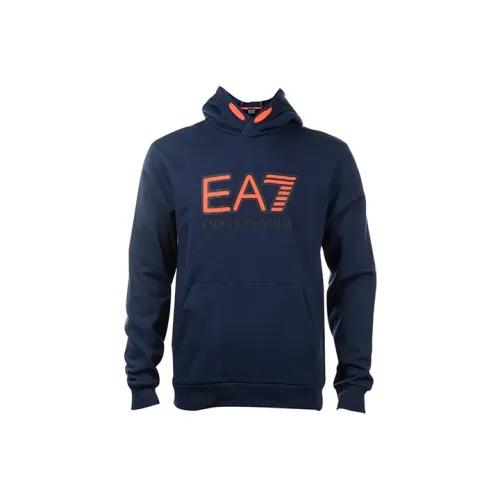 EMPORIO ARMANI EA7 Толстовка Мужская Морской Синий