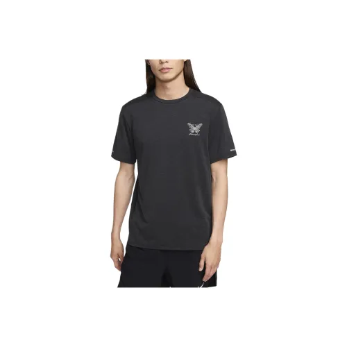 Nike Dri Fit RISE 365 Бег Division T-Shirt Мужской Черный