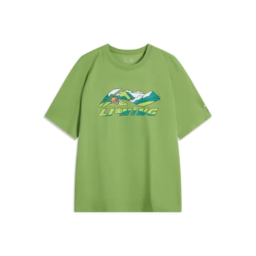 LINING Sports Life Collection Т-Рубашка Мужская Лист Банана Зеленый