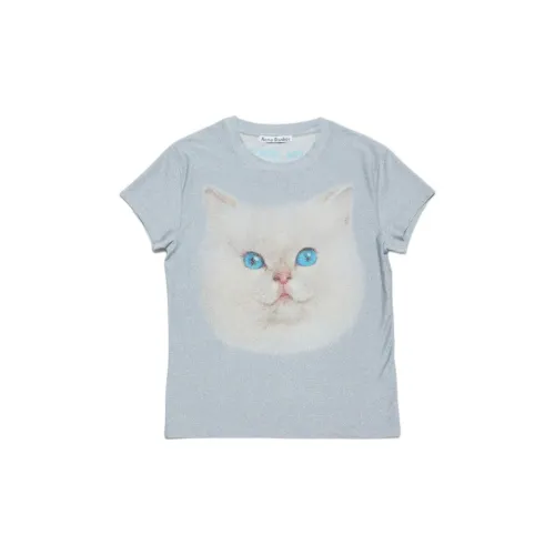 ACNE STUDIOS Светло-синие мужские футболки T
