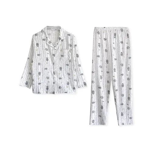XIAFENYAN Абрикос Женские Пижамные Комплекты
