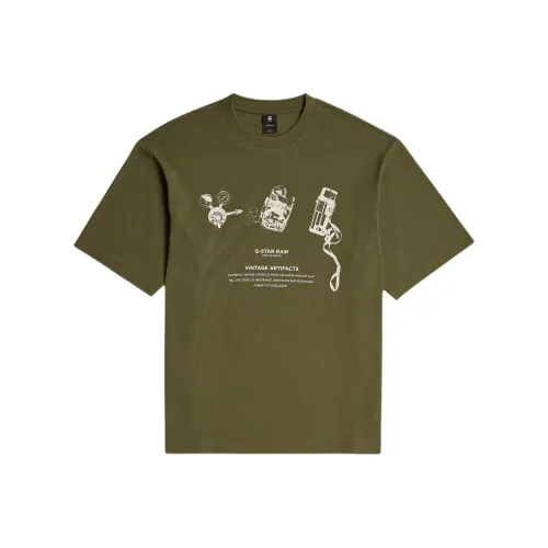 Г Звезда RAW Зеленая Мужская Футболка