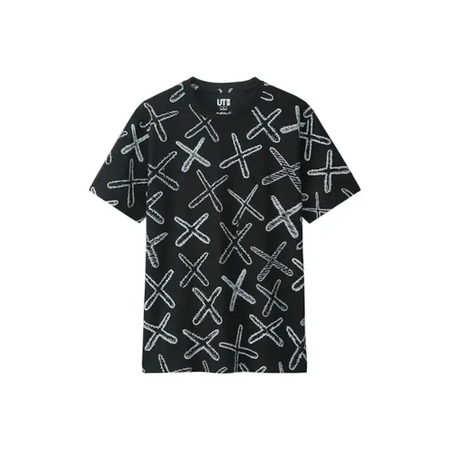 KAWS совместная черная мужская футболка