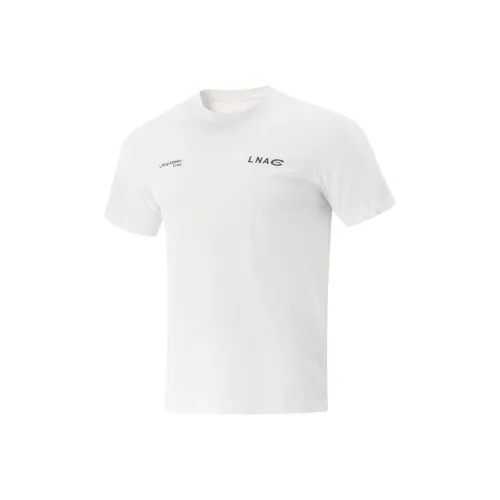 LINING Cool Tea T Рубашка Мужская Стандартная Белая