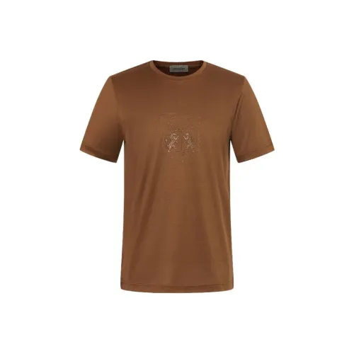 Corneliani Кофейный Мужской T-Рубашки