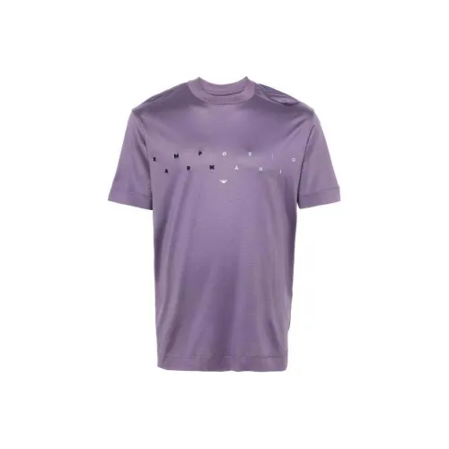EMPORIO ARMANI Фиолетовые Мужские T-рубашки