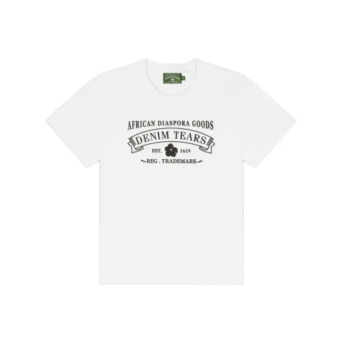 Denim Tears SS25 Белая Унисекс Футболка