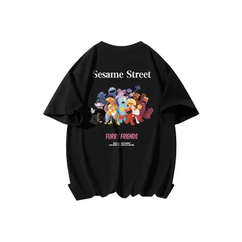 Улица Сезам Короткий рукав T-рубашки Унисекс