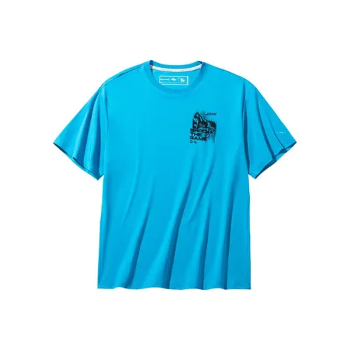 ANTA Basketball Collection Т-рубашка Мужская Яркая Зеркальная Синяя